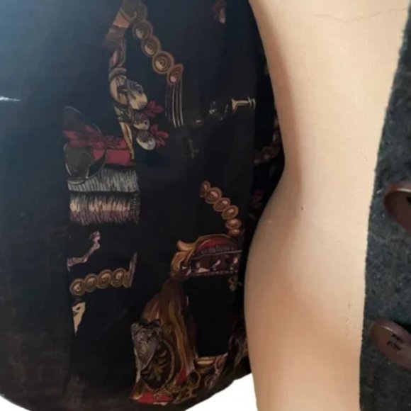 CAbi tuxedo style blazer jacket plaid with cool lining - Picture 3 of 14